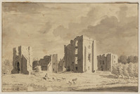 T 023a
<br/>
De ruïne van Brederode
<br/>
<em>Pronk, Cornelis (1691-1759)</em>